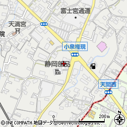 富士宮富士根郵便局周辺の地図