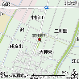 裳咋神社周辺の地図