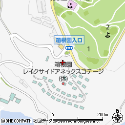 箱根園周辺の地図