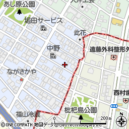 愛知県名古屋市西区あし原町104周辺の地図