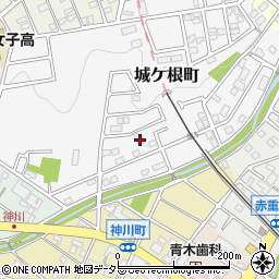 愛知県瀬戸市城ケ根町18周辺の地図