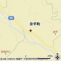 愛知県豊田市余平町鹿子洞周辺の地図