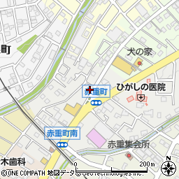 愛知県瀬戸市赤重町74-4周辺の地図