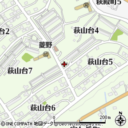 萩山台集会所周辺の地図