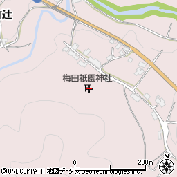 梅田神社周辺の地図