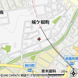 愛知県瀬戸市城ケ根町16-15周辺の地図