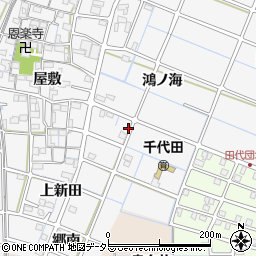 愛知県稲沢市坂田町周辺の地図