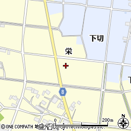 愛知県愛西市立石町栄周辺の地図