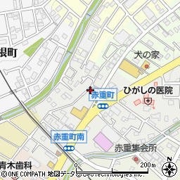 愛知県瀬戸市赤重町77周辺の地図