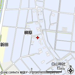 愛知県愛西市二子町柳原周辺の地図