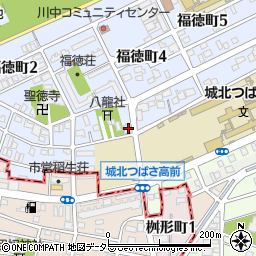 愛知県名古屋市北区福徳町3丁目9周辺の地図