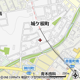 愛知県瀬戸市城ケ根町16-14周辺の地図