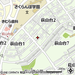 愛知県瀬戸市萩山台2丁目142周辺の地図