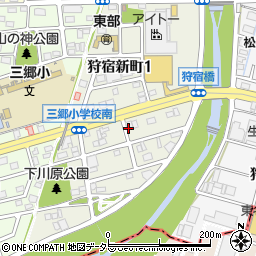 愛知県尾張旭市狩宿新町周辺の地図