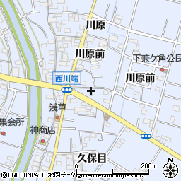 愛知県愛西市西川端町一本松周辺の地図