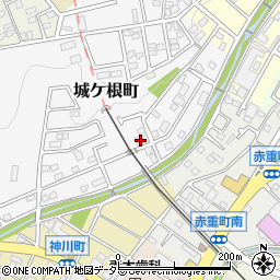 愛知県瀬戸市城ケ根町7周辺の地図