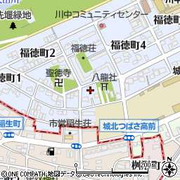 愛知県名古屋市北区福徳町3丁目4周辺の地図