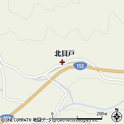 愛知県豊田市黒田町北貝戸156周辺の地図