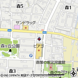 ピアゴ甚目寺店駐車場周辺の地図