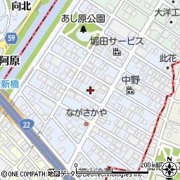 愛知県名古屋市西区あし原町207周辺の地図