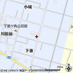 愛知県愛西市西川端町下兼59周辺の地図