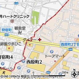 愛知県瀬戸市西原町2丁目30周辺の地図