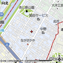 愛知県名古屋市西区あし原町201周辺の地図
