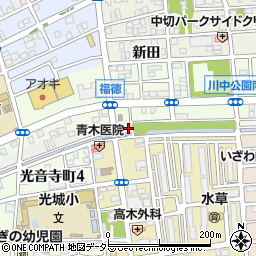 愛知県名古屋市北区野方通周辺の地図