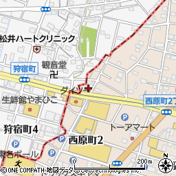 愛知県瀬戸市西原町2丁目35周辺の地図