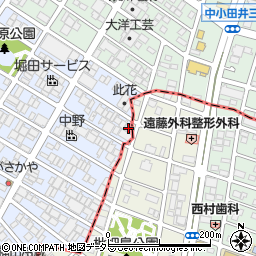 愛知県名古屋市西区あし原町124周辺の地図