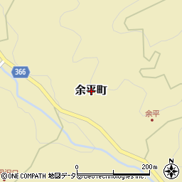 愛知県豊田市余平町周辺の地図