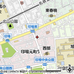 峯蘭印場店周辺の地図