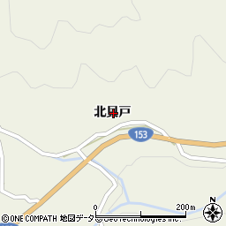 愛知県豊田市黒田町北貝戸周辺の地図