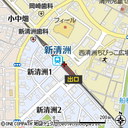 新清洲駅周辺の地図