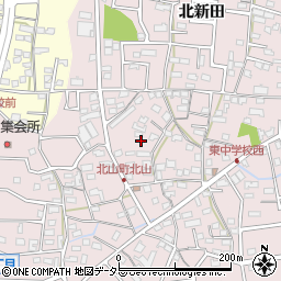 愛知県尾張旭市北山町周辺の地図