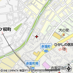 愛知県瀬戸市赤重町68-16周辺の地図