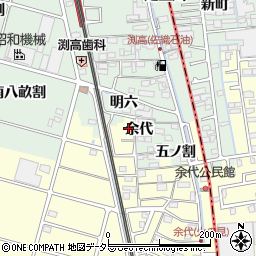 愛知県愛西市大野山町御納戸2周辺の地図