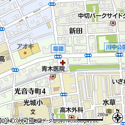 名古屋福徳郵便局周辺の地図