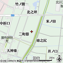 愛知県稲沢市目比町二町懸周辺の地図