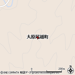 京都府京都市左京区大原尾越町周辺の地図