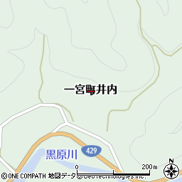 兵庫県宍粟市一宮町井内周辺の地図