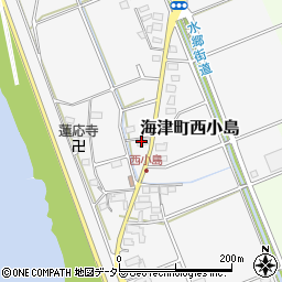 岐阜県海津市海津町西小島周辺の地図