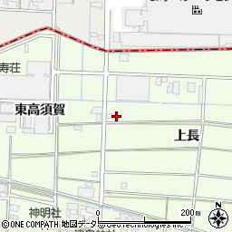 愛知県あま市二ツ寺上長周辺の地図