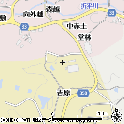 愛知県豊田市北一色町（吉原）周辺の地図