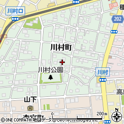 愛知県名古屋市守山区川村町周辺の地図