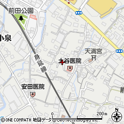 小泉二区一町内集会場周辺の地図