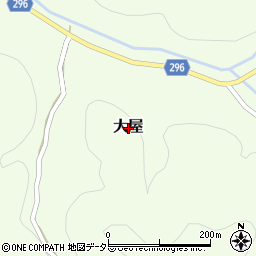 鳥取県八頭郡智頭町大屋周辺の地図