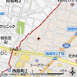 愛知県瀬戸市西原町1丁目150周辺の地図