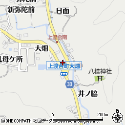 愛知県豊田市上渡合町大畑119-1周辺の地図