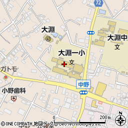 富士市立大淵第一小学校周辺の地図